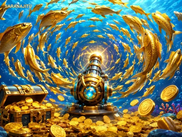 Ilustrasi fitur dan target laut di King of Fishing